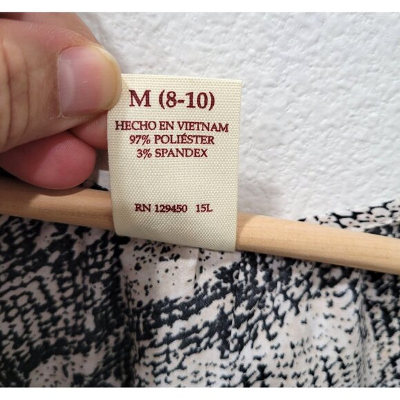 Womens Faded Glory Snake Print Sheer Blouse 3/4 Sleeve Size M - Picture 4 of 9